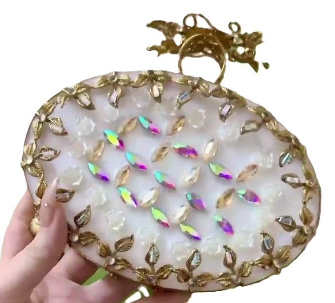 Elegant Handcrafted Turkish Clutch,The Jewel of Your Wardrobe-Money Back Assurance