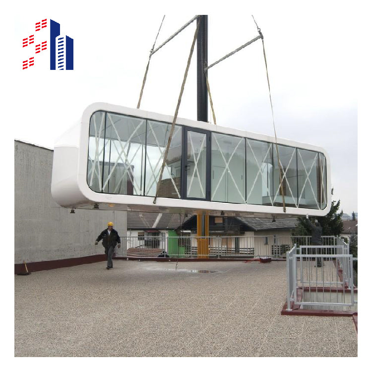 Modern Design Prefab Living Luxury Fashion Garden Pod Modular Extendable Container Homes Apple Cabin With Terrace