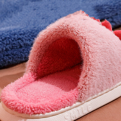 Warm Home Soft Bottom Couple Cotton Slippers For Men Winter