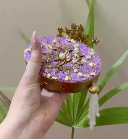 Turkish Handmade Crystal Clutch Bag for Women – Elegant Evening Purse with Tassel, Gift-Ready Luxury Bag for Weddings &amp; Parties