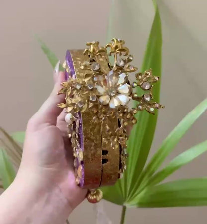 Turkish Handmade Crystal Clutch Bag for Women – Elegant Evening Purse with Tassel, Gift-Ready Luxury Bag for Weddings &amp; Parties