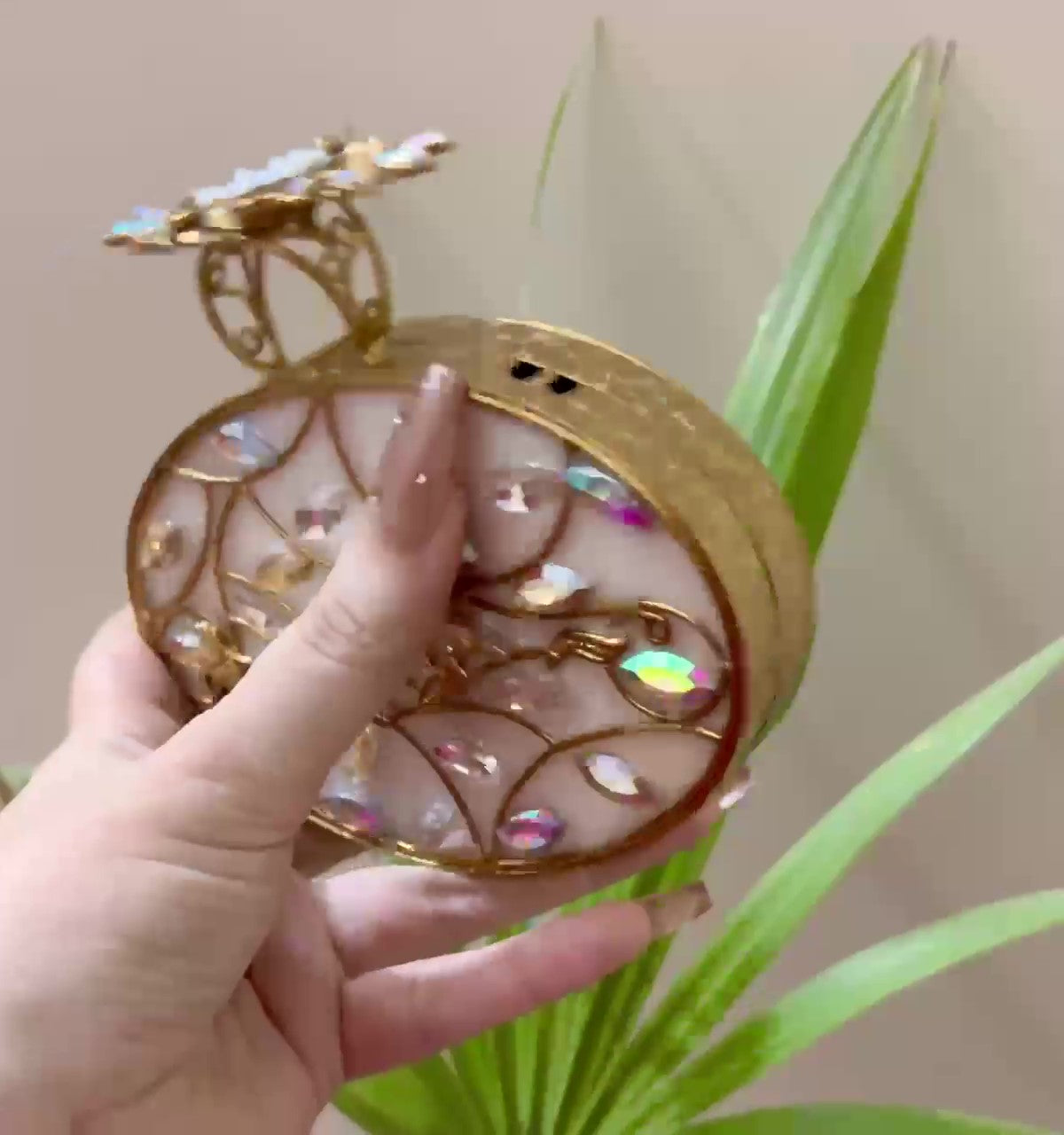 Authentic Turkish Craftsmanship for Women-Compact & Functional-Elegant Evening Purse with Beaded Tassel | Luxury Gift-Ready Bag for Weddings, Parties & Events