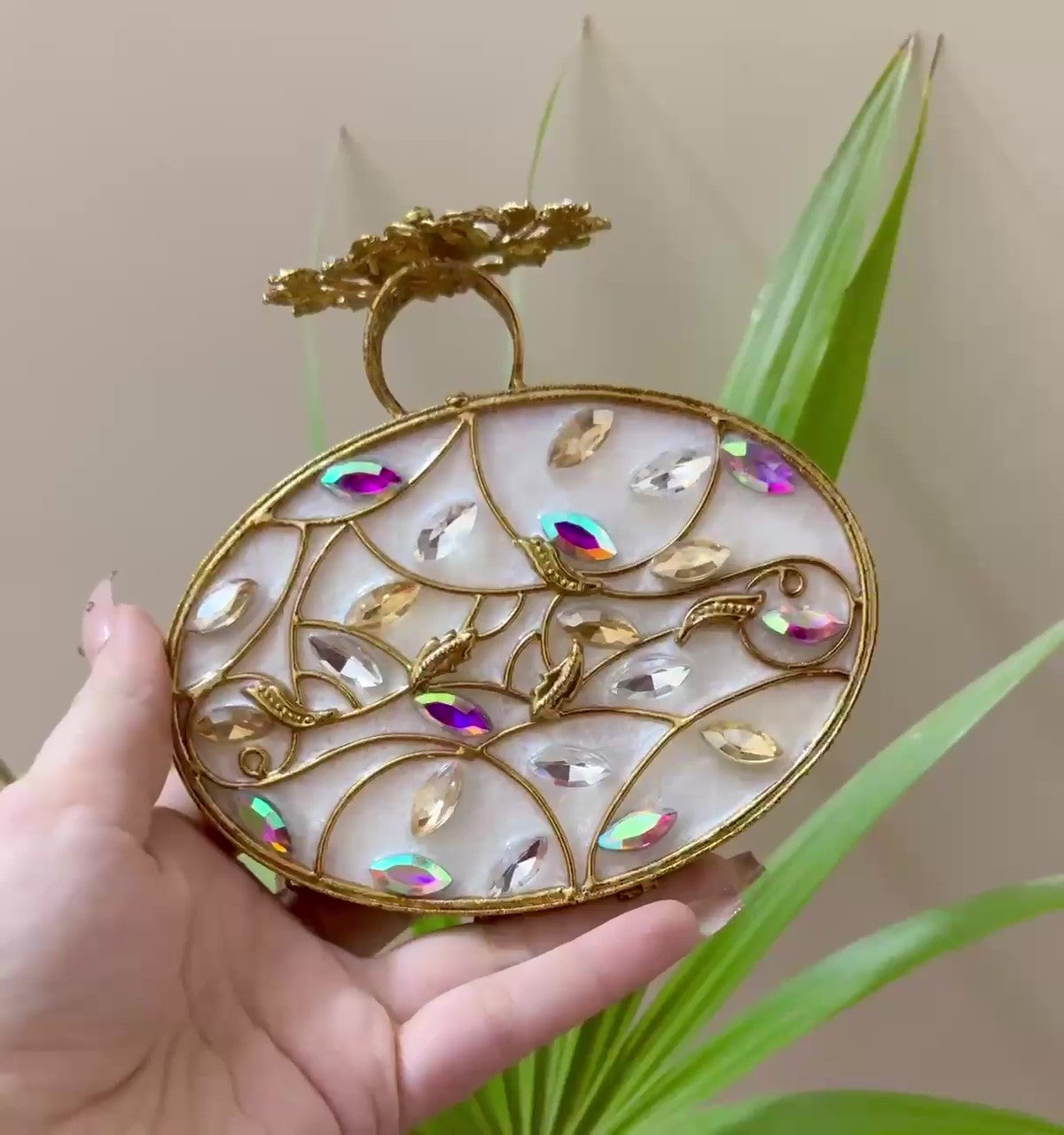 Authentic Turkish Craftsmanship for Women-Compact & Functional-Elegant Evening Purse with Beaded Tassel | Luxury Gift-Ready Bag for Weddings, Parties & Events