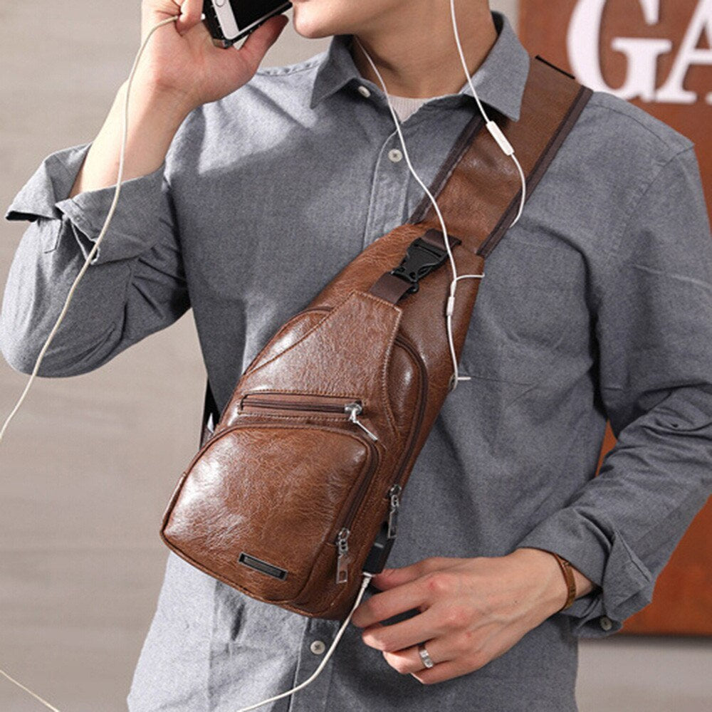 Waterproof casual one-shoulder messenger bag-US