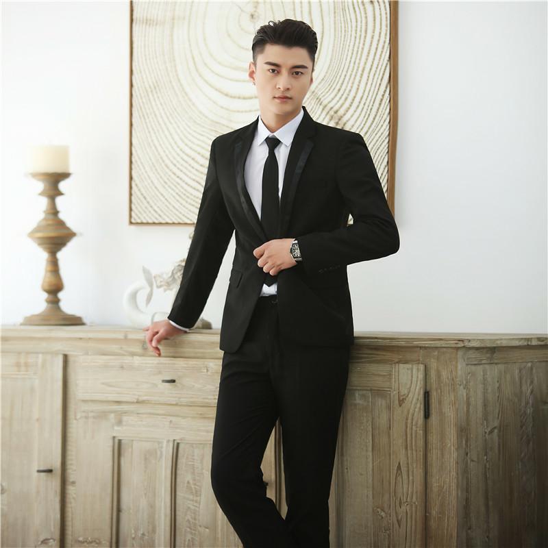 Suit Student Graduation Class Suit Men's Western Dress Suit