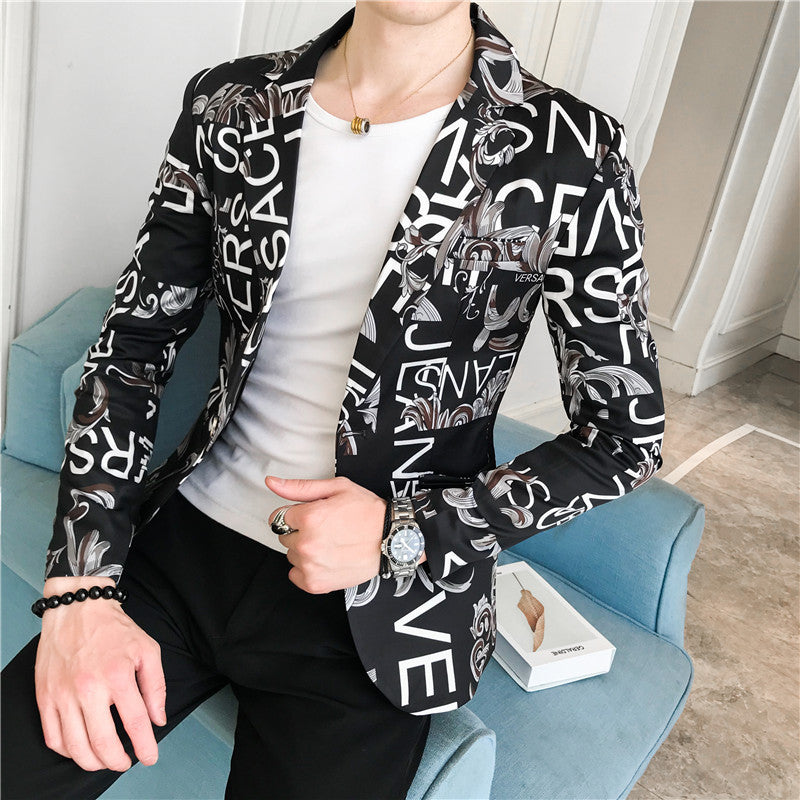 Men's Mid-Suit Suit Trendy Handsome Suit