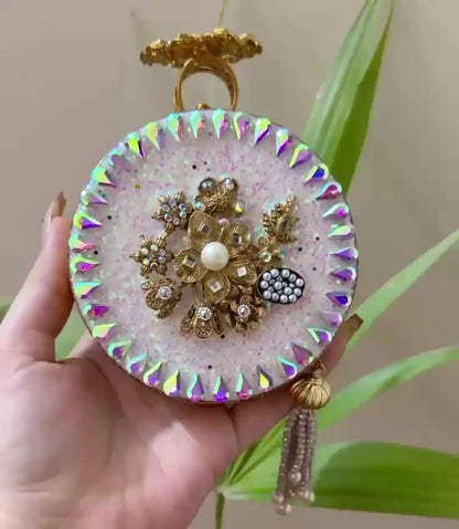 Authentic Turkish Craftsmanship for Women-Compact & Functional-Elegant Evening Purse with Beaded Tassel | Luxury Gift-Ready Bag for Weddings, Parties & Events