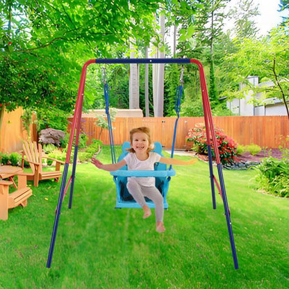 Green And Blue Fun 2-in-1 Baby Swing