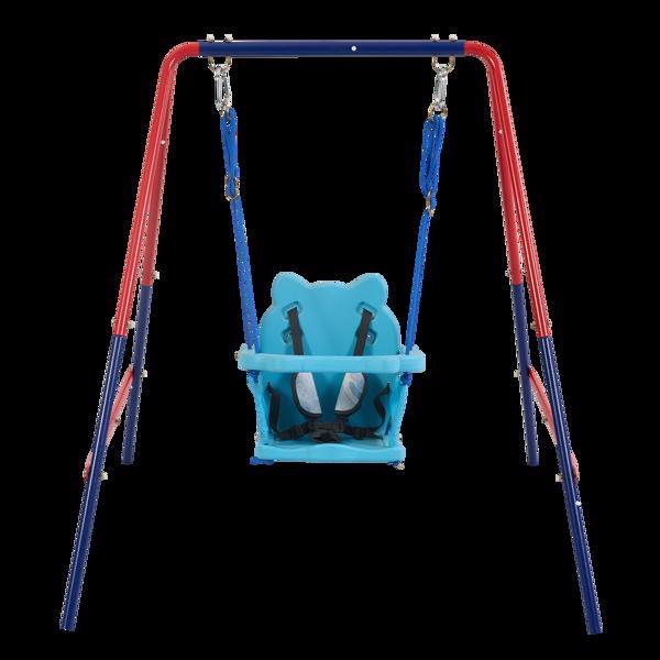 Green And Blue Fun 2-in-1 Baby Swing