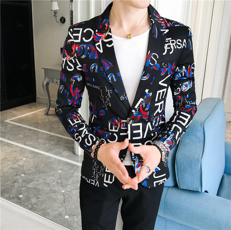 Men's Mid-Suit Suit Trendy Handsome Suit