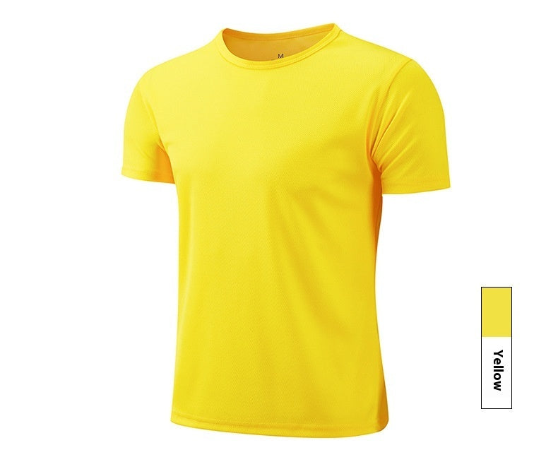 Quick-drying T-shirt Round Neck Short-sleeved Shirt Work Clothes Outside- Free Shipping