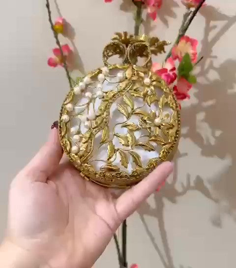 Authentic Turkish Craftsmanship for Women-Compact & Functional-Elegant Evening Purse with Beaded Tassel | Luxury Gift-Ready Bag for Weddings, Parties & Events,