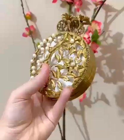 Authentic Turkish Craftsmanship for Women-Compact & Functional-Elegant Evening Purse with Beaded Tassel | Luxury Gift-Ready Bag for Weddings, Parties & Events,