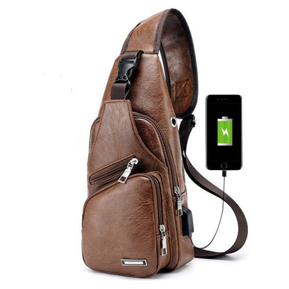 Waterproof casual one-shoulder messenger bag-US