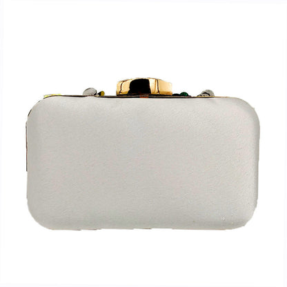 Flower Beaded Banquet Bag Party Clutch Original-Money Guarantee by Amafhha.Shop