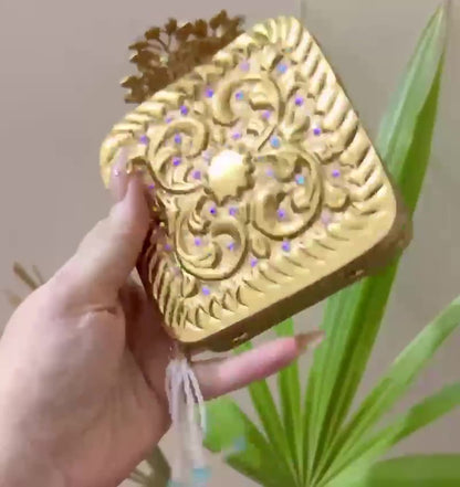 Turkish Handmade Crystal Clutch Bag for Women – Elegant Evening Purse with Tassel, Gift-Ready Luxury Bag for Weddings &amp; Parties