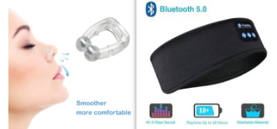 Casque de sommeil sans fil Bluetooth Bandeau mince doux élastique confortable écouteurs de musique masque pour les yeux pour dormeur latéral Sports