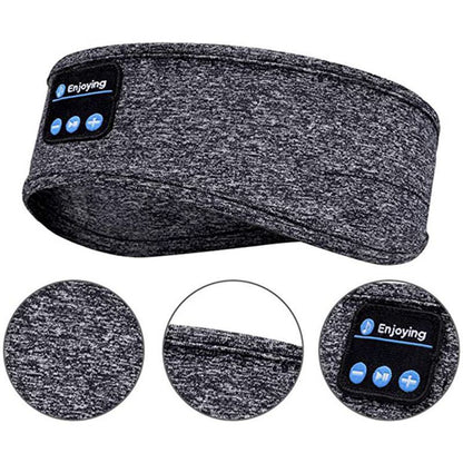 Casque de sommeil sans fil Bluetooth Bandeau mince doux élastique confortable écouteurs de musique masque pour les yeux pour dormeur latéral Sports