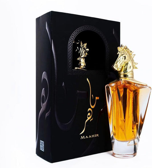 Maahir With Free Mini EDP Perfume – Woody & Powdery Unisex Scent - Arabian UAE Luxury Fragrance - 100ml Eau De Parfum-100% Original -Money Back Guarantee