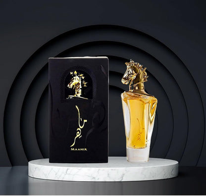 Maahir With Free Mini EDP Perfume – Woody & Powdery Unisex Scent - Arabian UAE Luxury Fragrance - 100ml Eau De Parfum-100% Original -Money Back Guarantee