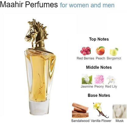 Maahir With Free Mini EDP Perfume – Woody & Powdery Unisex Scent - Arabian UAE Luxury Fragrance - 100ml Eau De Parfum-100% Original -Money Back Guarantee