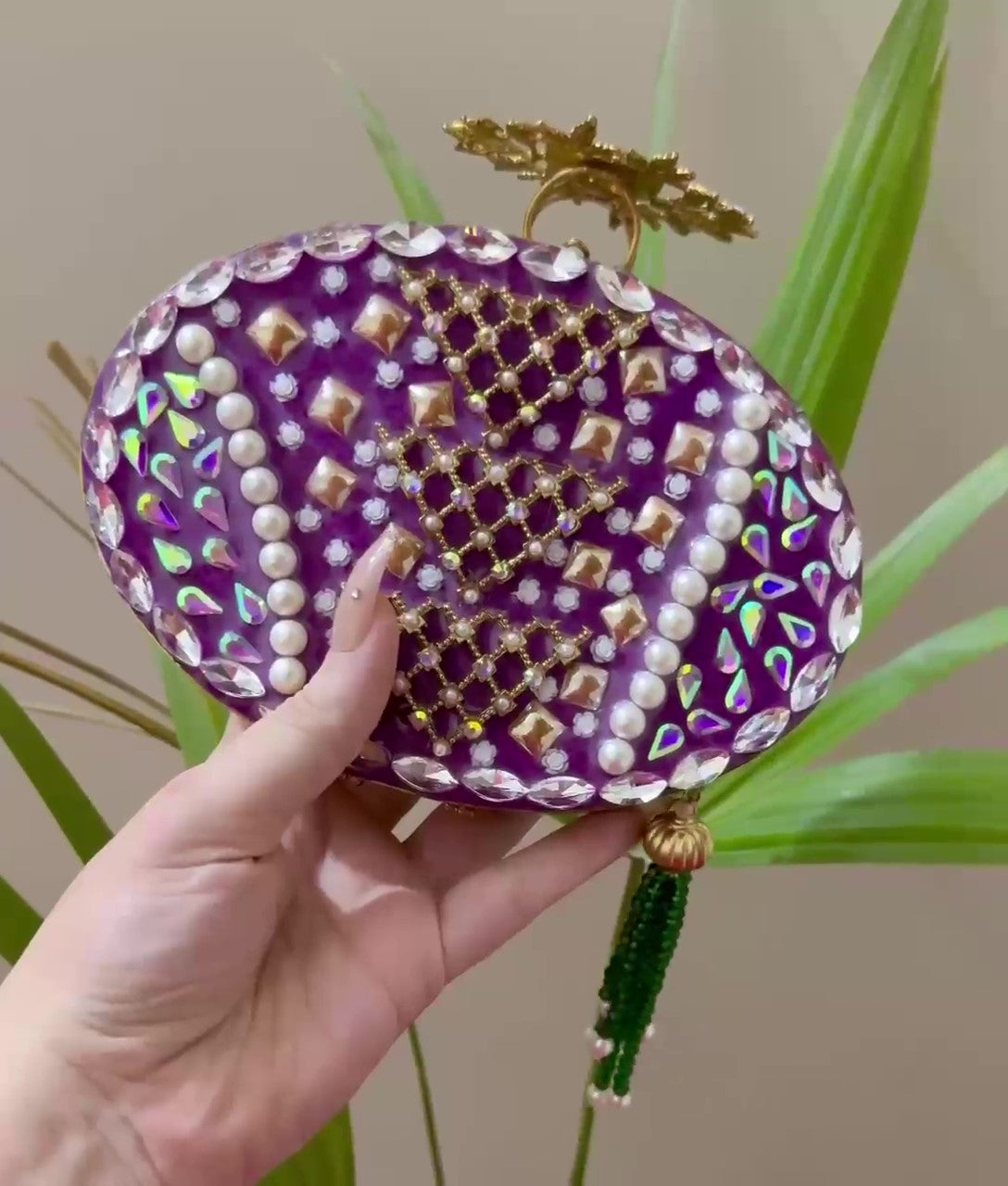 Elegant Handcrafted Turkish Clutch,The Jewel of Your Wardrobe-Money Back Assurance