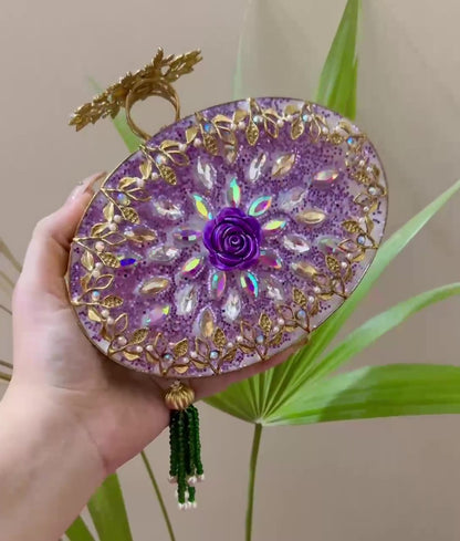 Elegant Handcrafted Turkish Clutch,The Jewel of Your Wardrobe-Money Back Assurance