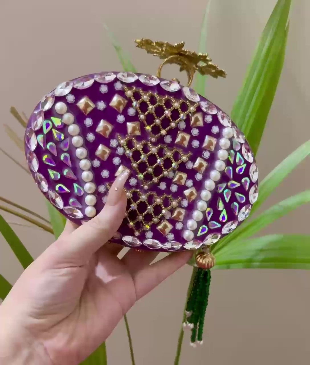 Elegant Handcrafted Turkish Clutch,The Jewel of Your Wardrobe-Money Back Assurance