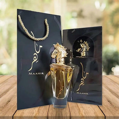 Maahir With Free Mini EDP Perfume – Woody & Powdery Unisex Scent - Arabian UAE Luxury Fragrance - 100ml Eau De Parfum-100% Original -Money Back Guarantee