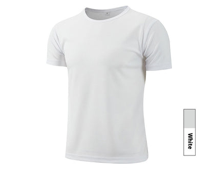 Quick-drying T-shirt Round Neck Short-sleeved Shirt Work Clothes Outside- Free Shipping