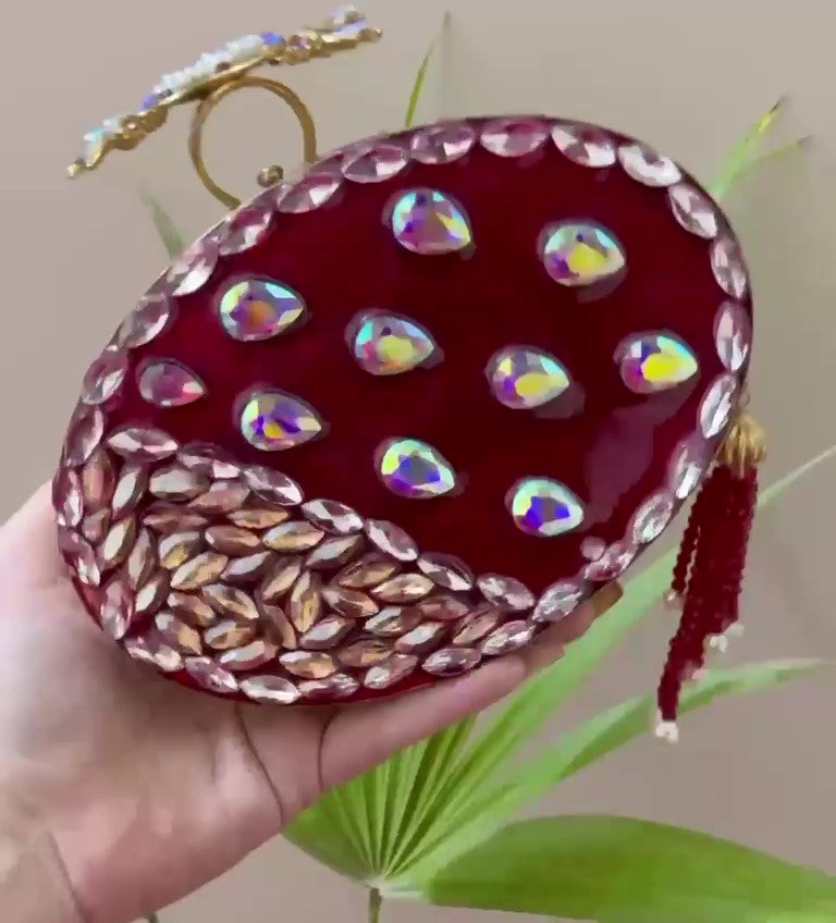 Elegant Handcrafted Turkish Clutch,The Jewel of Your Wardrobe-Money Back Assurance