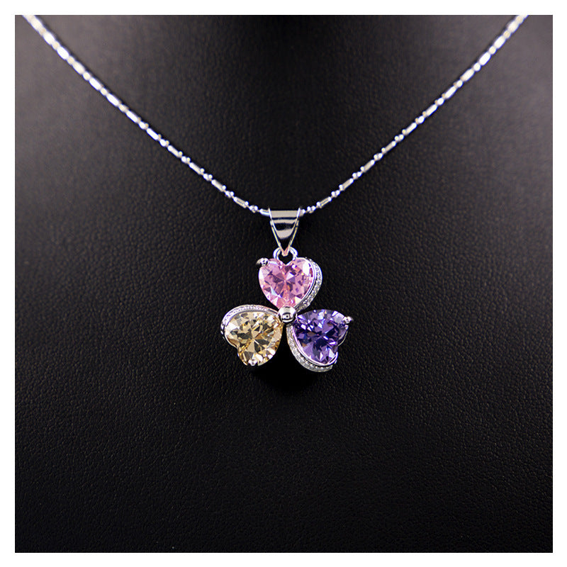 Clover Zircon Diamond Jewellery Set Women