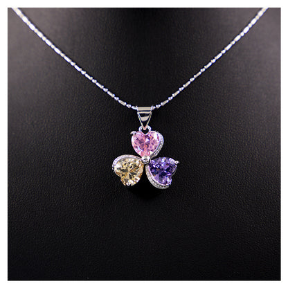 Clover Zircon Diamond Jewellery Set Women