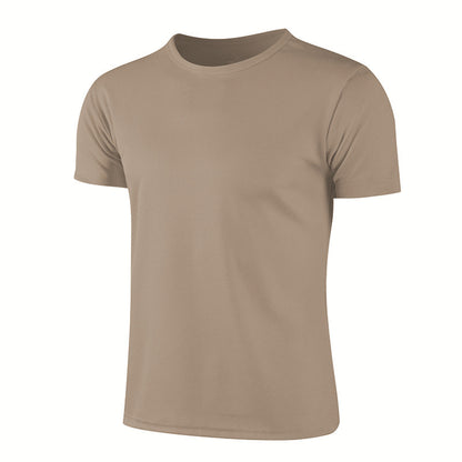 Quick-drying T-shirt Round Neck Short-sleeved Shirt Work Clothes Outside- Free Shipping