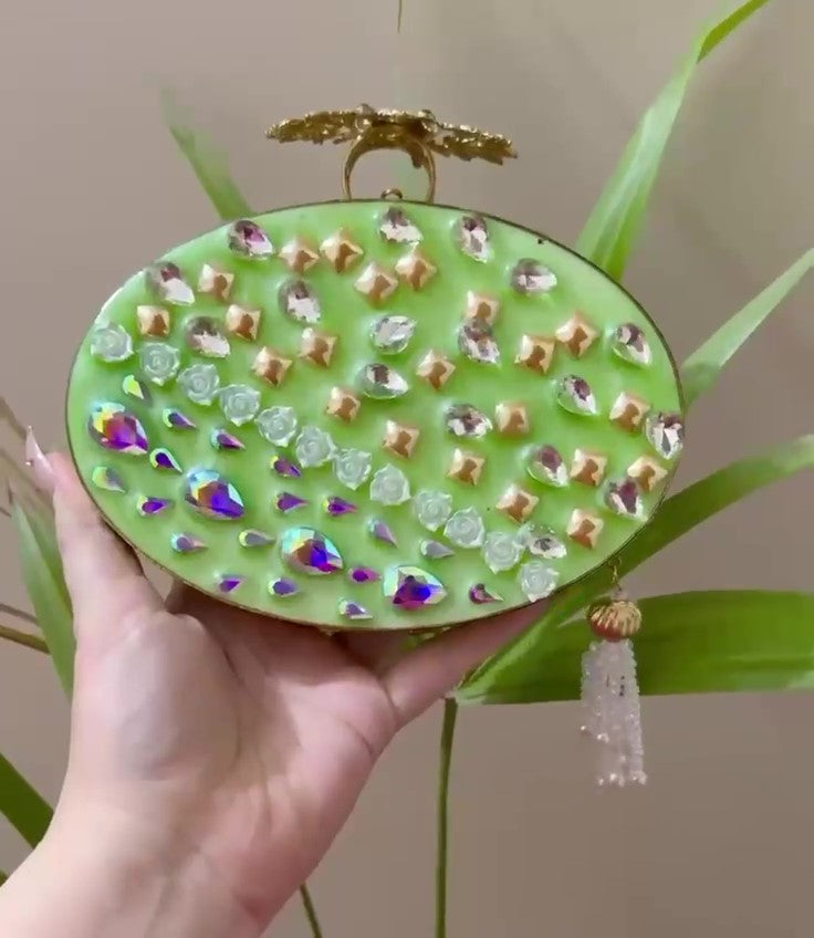 Handcrafted Turkish Luxury Clutch – The Jewel of Your Wardrobe 100% Original Branded-Money Back Guarantee