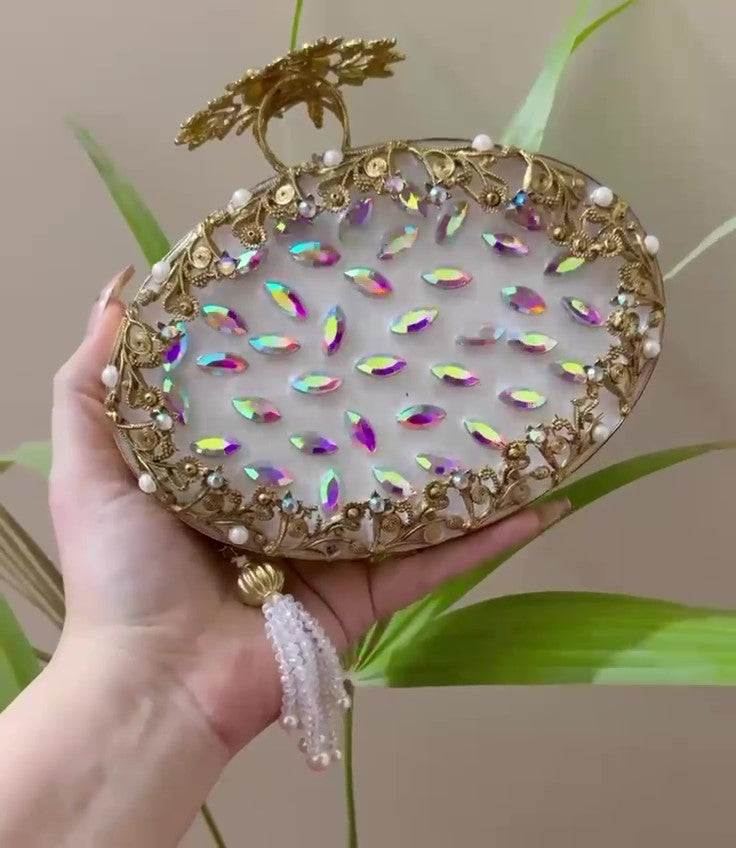 Handcrafted Turkish Luxury Clutch – The Jewel of Your Wardrobe 100% Original Branded-Money Back Guarantee