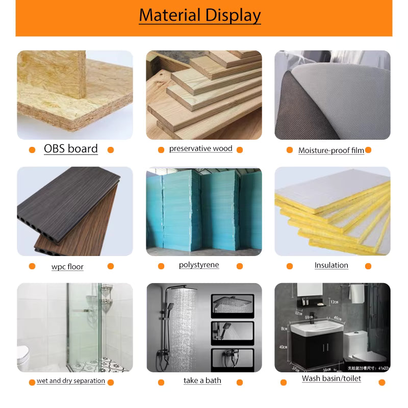 Modern Luxury & Comfortable Long Life 20 Feet & 40 Feet House On Wheels Shipping Container Homes Movable Prefabricated Green House