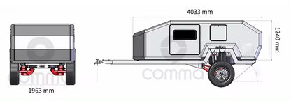 Mini off road camping caravan camper trailer off road campers