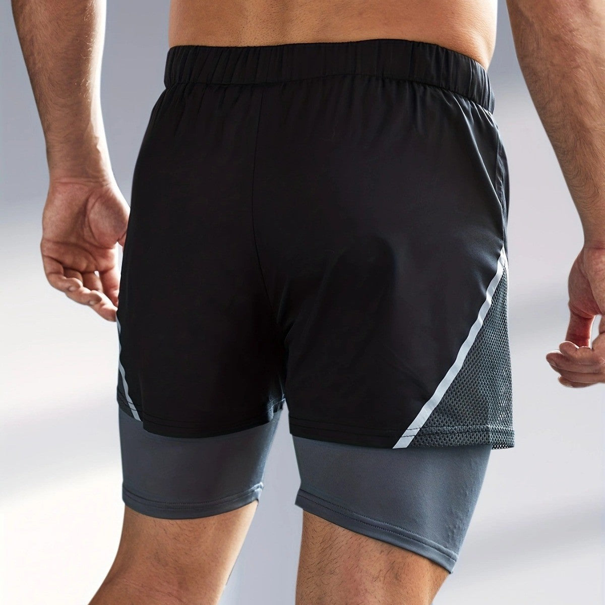 Men's Athletic Shorts Two-in-one Anti-exposure Quick-drying Breathable