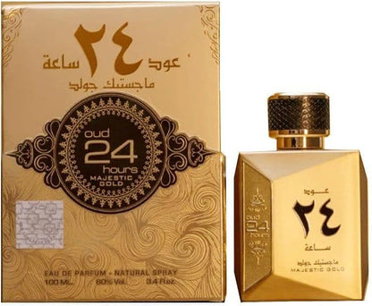 Oud 24 Majestic Gold by Ard Al Zaafaran – A Luxurious Fusion of Oud, Florals, and Spices-100% Original Money Back Guarantee
