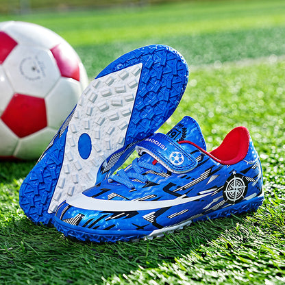 Children's Football Shoes Velcro Spike Sports