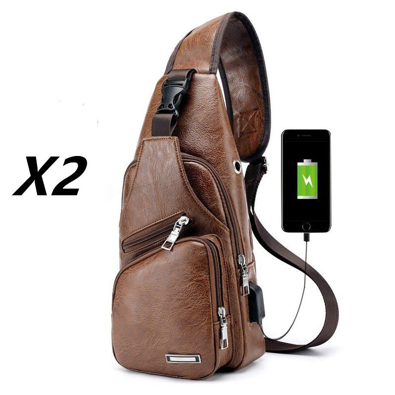 Waterproof casual one-shoulder messenger bag-US