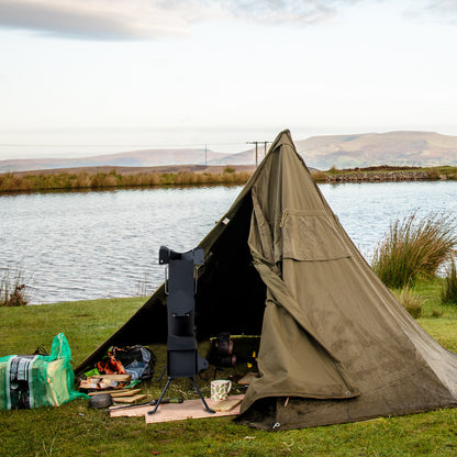 Black Wrought Iron Panels, Camping Stove