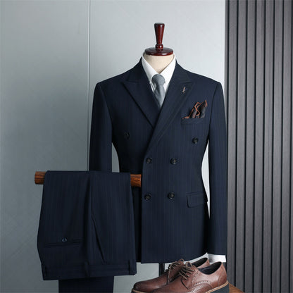 Double Breasted Suit Suit Men's