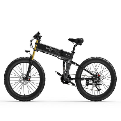 BEZIOR X PLUS E-Bike E-bicycle 1500W Motor 26x4.0  Fat Tire Black Grey