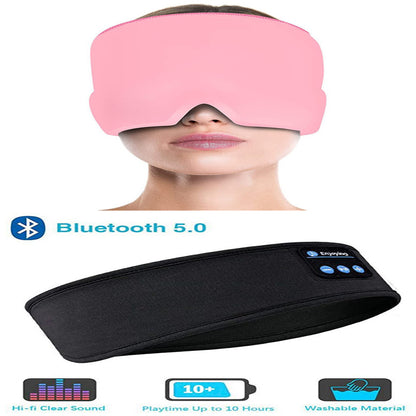 Casque de sommeil sans fil Bluetooth Bandeau mince doux élastique confortable écouteurs de musique masque pour les yeux pour dormeur latéral Sports