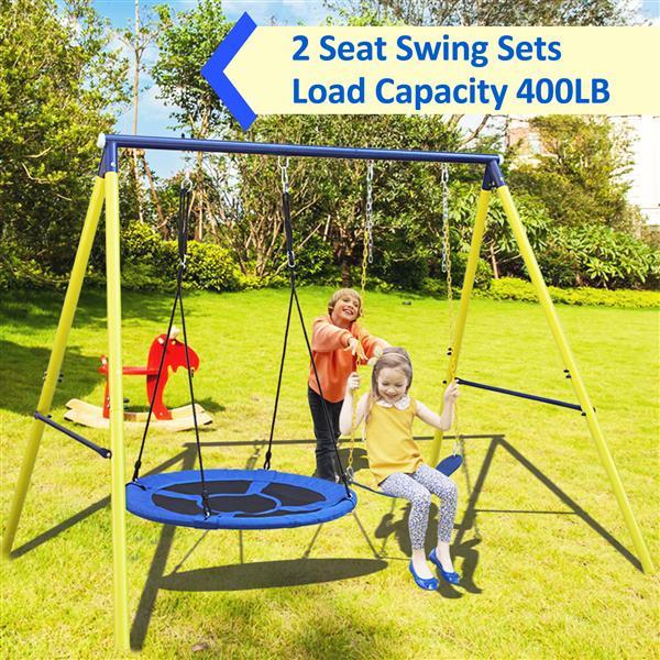 Indoor Outdoor Metal Swing With Seat Belt