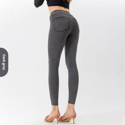 European And American New High Waist Yoga Jeans For Women