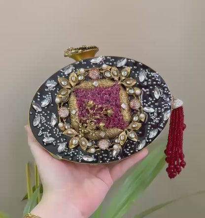 Handcrafted Turkish Luxury Clutch – The Jewel of Your Wardrobe 100% Original Branded-Money Back Guarantee