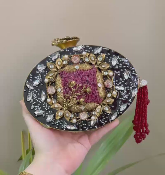 Handcrafted Turkish Luxury Clutch – The Jewel of Your Wardrobe 100% Original Branded-Money Back Guarantee